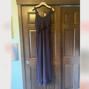 Ursula eggplant chiffon maxi dress with bolero size 10